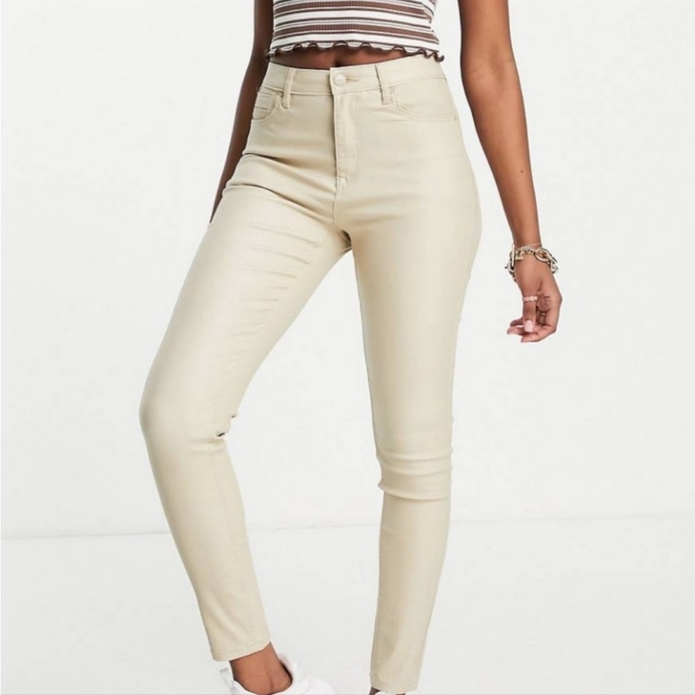 Zara coated denim pants size 28